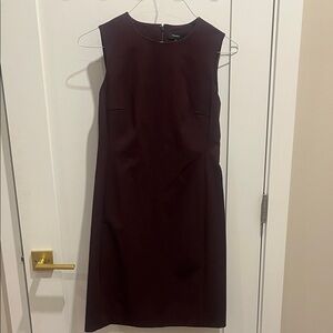 Theory Deep Burgundy Sleeveless Midi Dress 6
